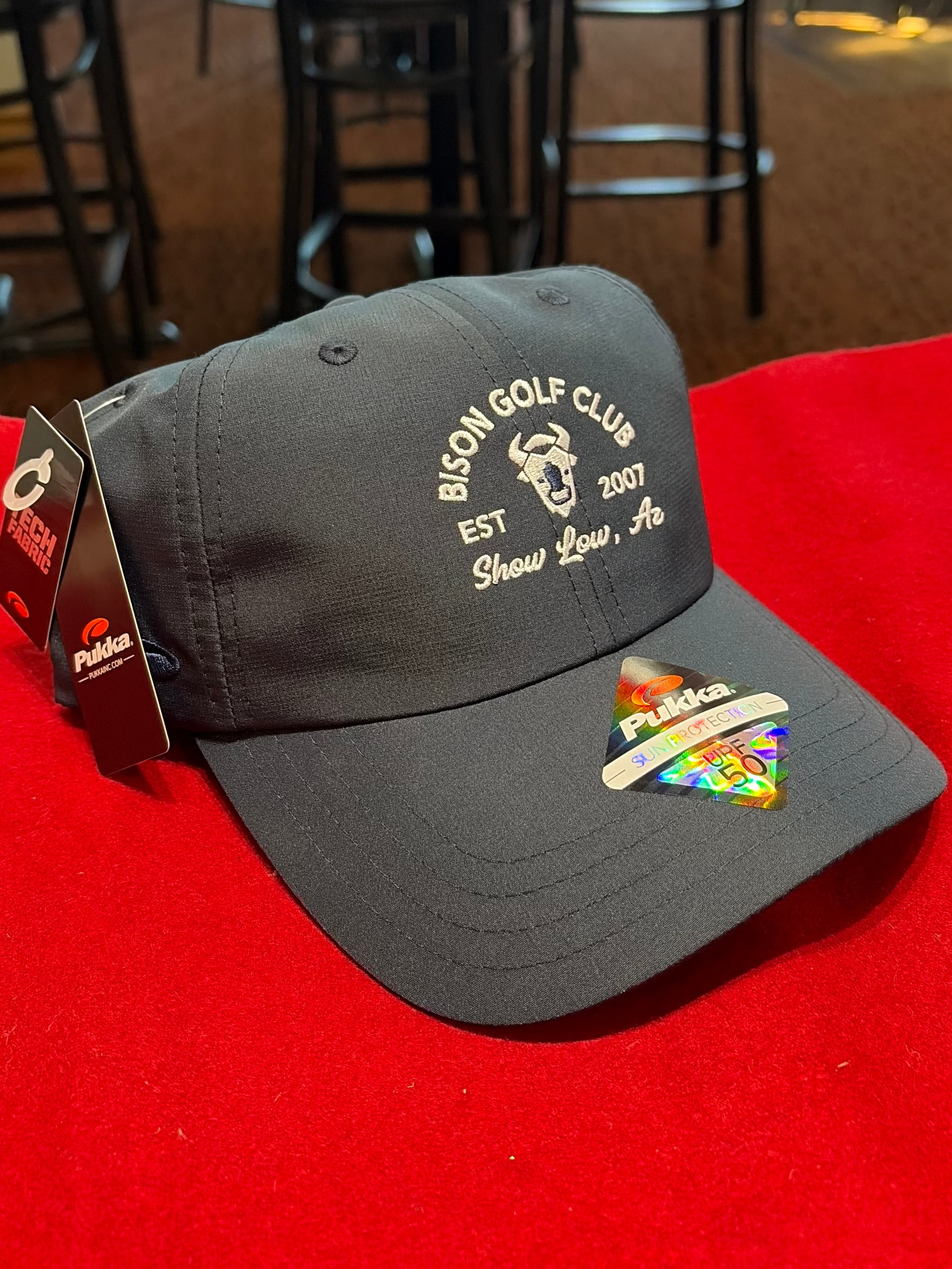 Pukka Low Crown Hat Bison Logo