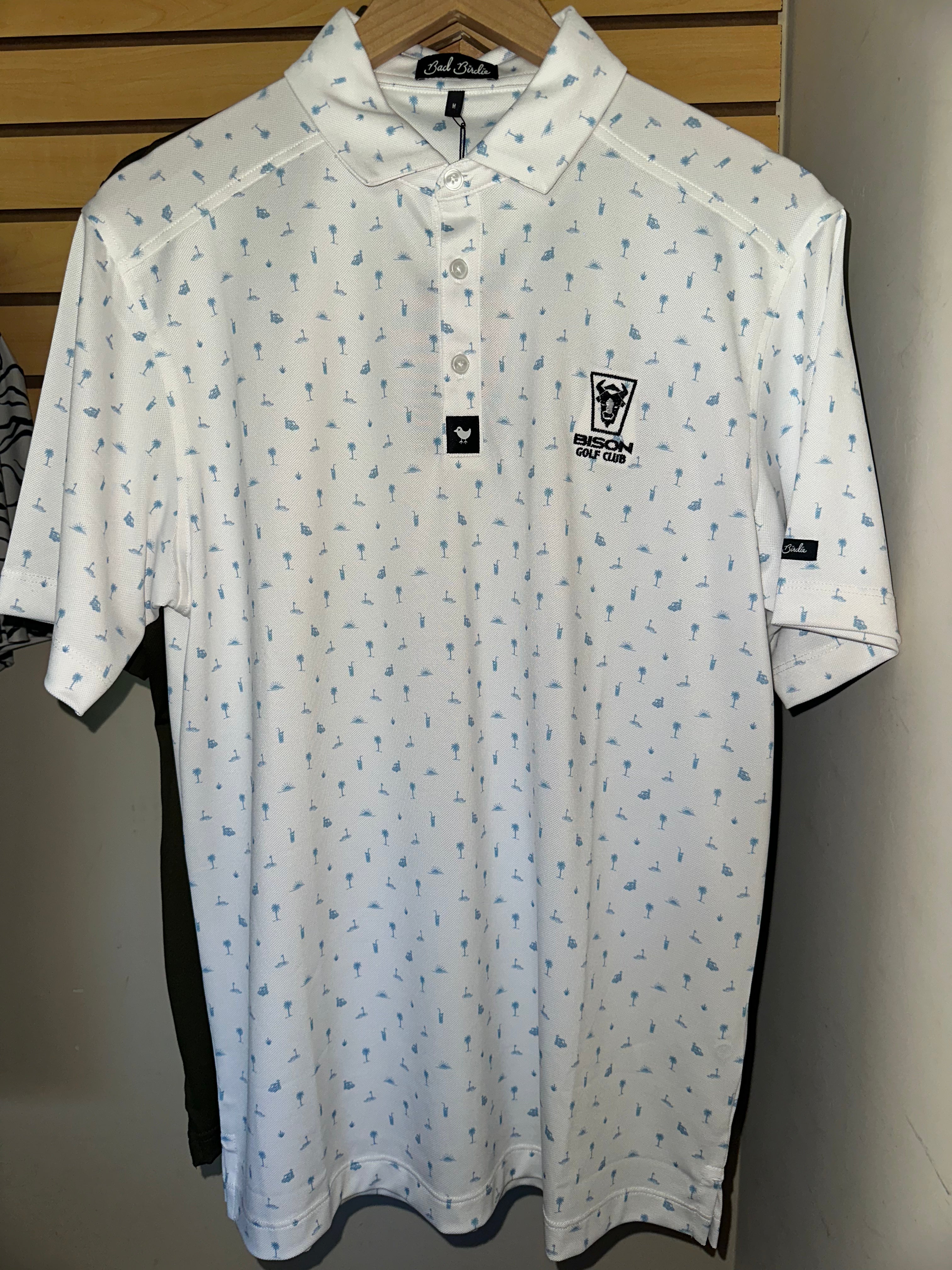 100 Palms Bison Logo Polo