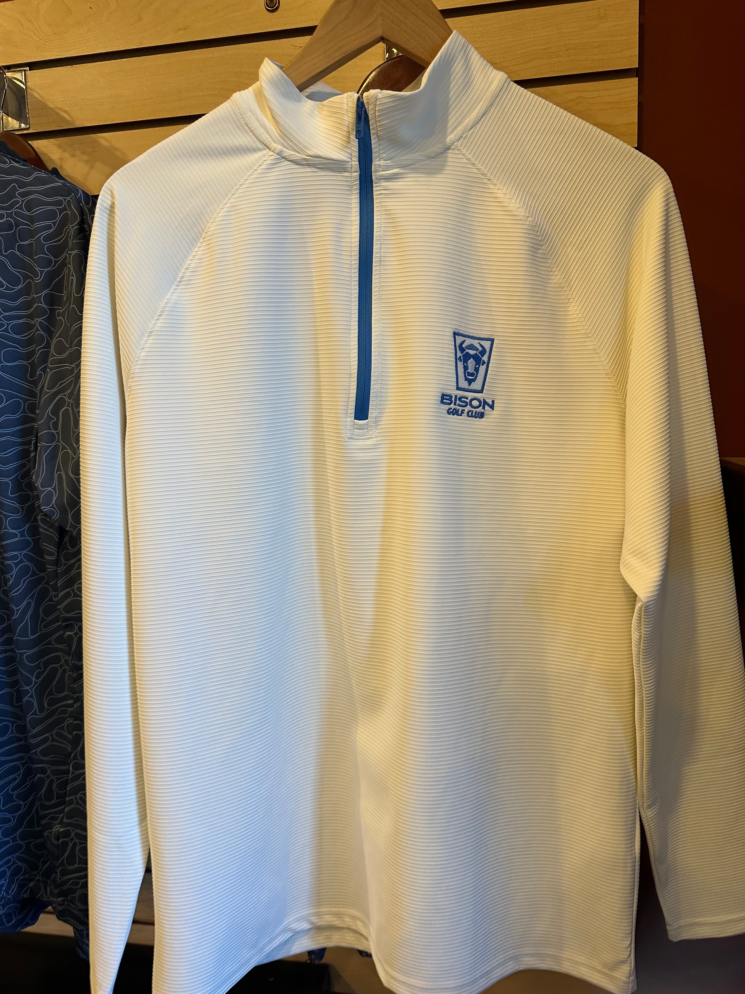 Fusion Ottoman 1/4 Zip Bison Logo